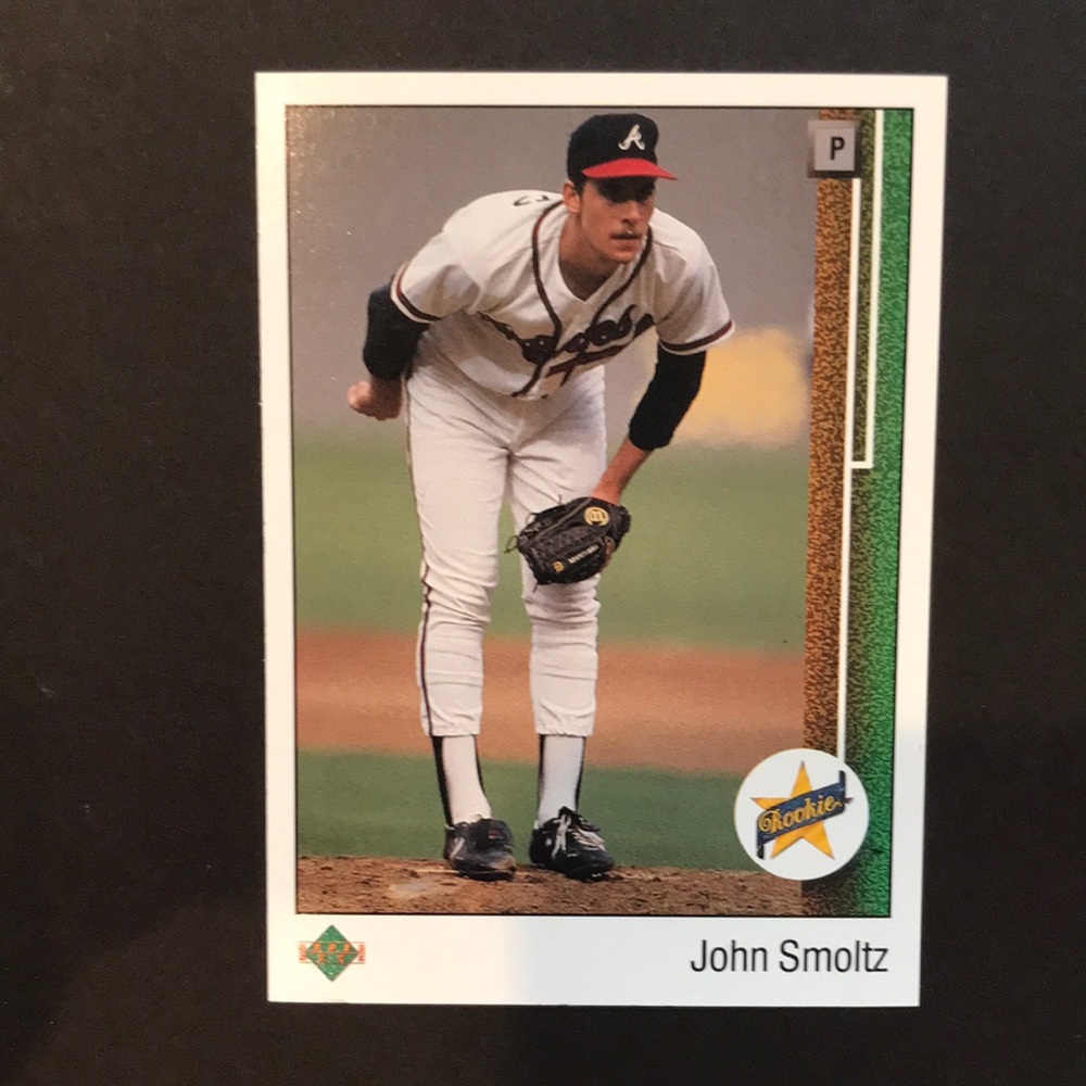 1989 Upper Deck John Smoltz #17 rookie card